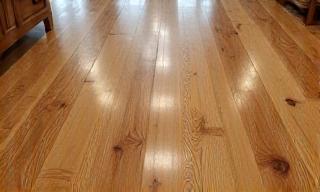 Shiny clean hard floor