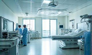 Sanitized healthcare facility room